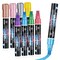 Chalk Markers for Car Glass Washable, Metallic Liquid Chalk Marker Dry & Wet-Erasable 10 MM 3-in-1 Tip Chalkboard Markers Non-Toxic Dust Free 8 Color Chalk Pens Windows Mirrors Glass